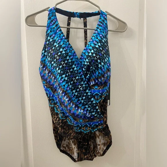 Miraclesuit Untamed Wrapsody One Piece Swimsuit - Picture 3 of 9